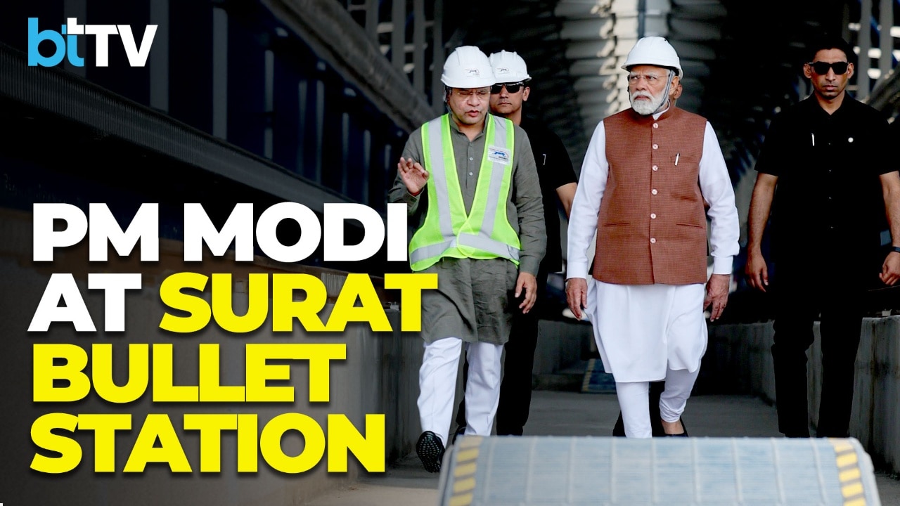 PM Modi Reviews Under-Construction Bullet Train Station In Surat