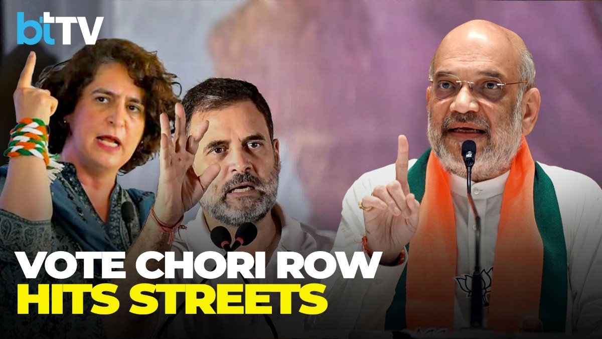 Vote Chori Row Escalates: Congress Hits Streets, BJP Calls It Political Drama