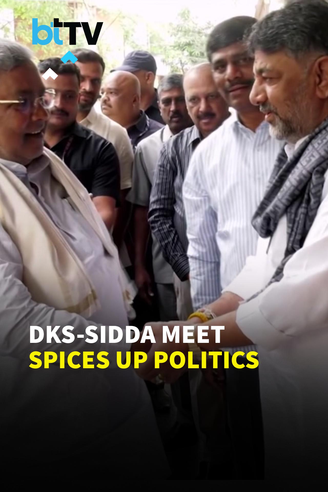 Flowers, Shawl & Naati Chicken: Siddu–DKS Breakfast Meet Blends Warm Gestures With Political Heat