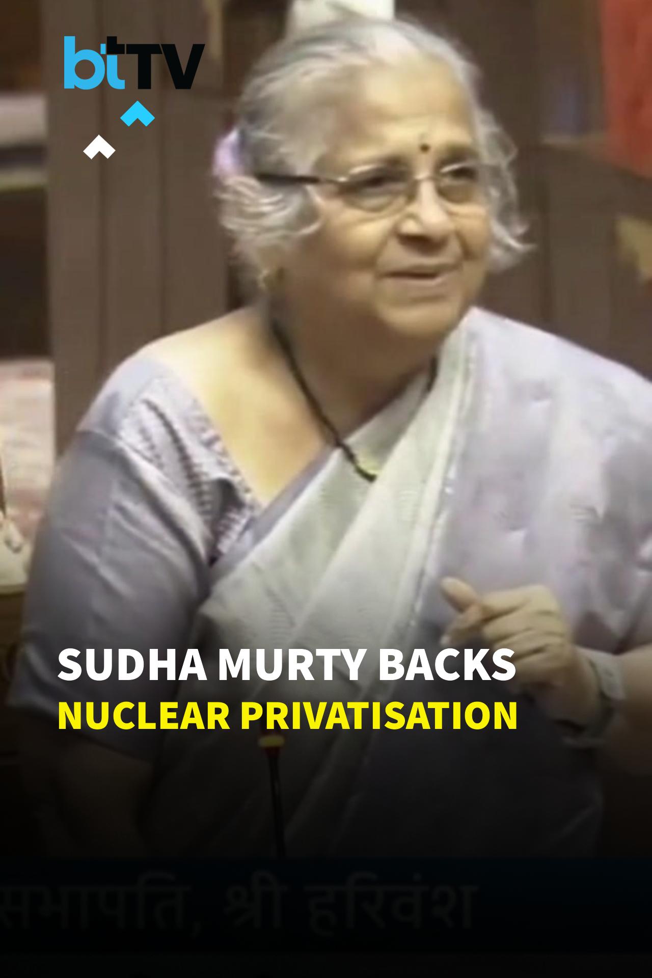 &ldquo;Nuclear energy brings hope, peace&rdquo;: Sudha Murty Backs Privatisation, Calls It Key to Wealth Creation