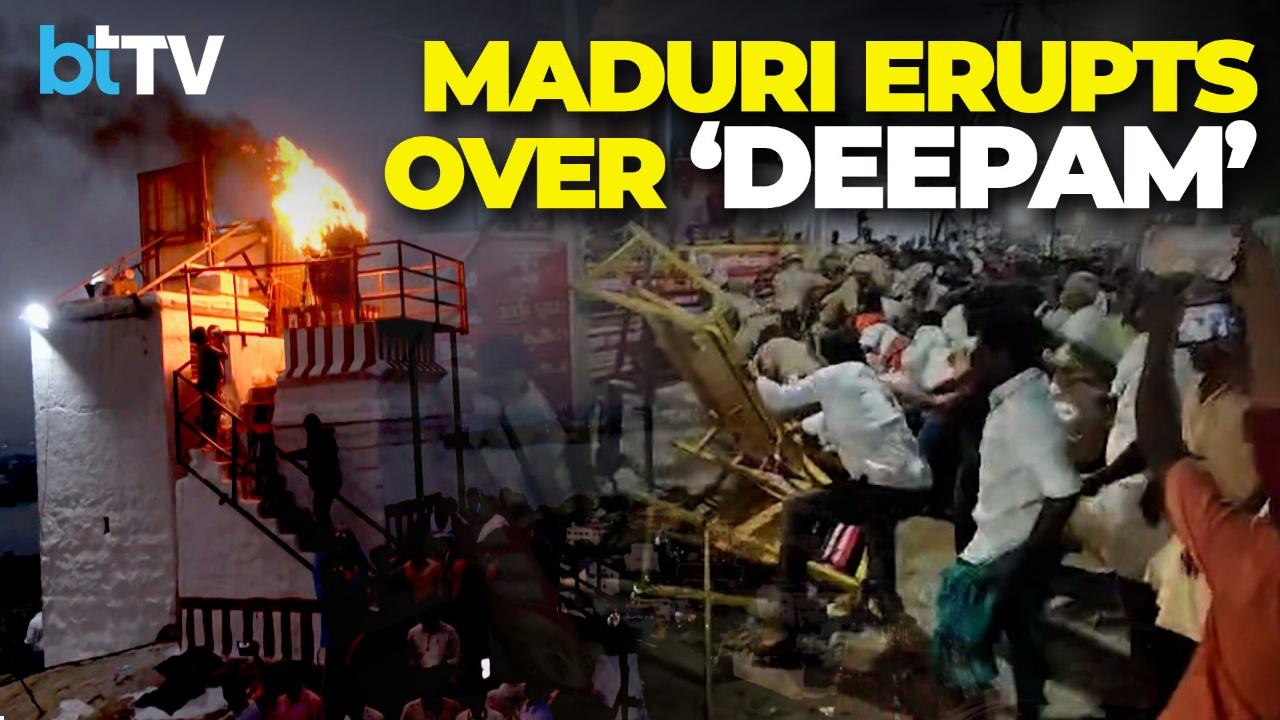 Madurai Erupts After Deepam Halted: Court Order Ignored? Devotees Clash With Police