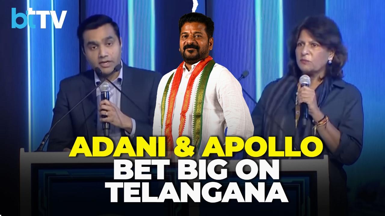 Adani & Apollo Announce Major Telangana Investments | Tech & Health Expansion