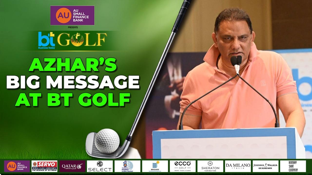 Mohammed Azharuddin Pushes Telangana’s Growth Agenda, Praises Business Leaders At BT Golf Hyderabad