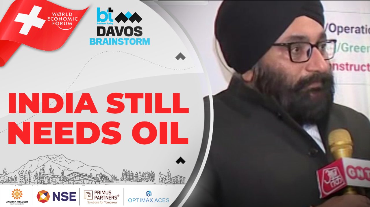 Peak Oil Consumption in India Is Still 15 Years Away, Arvinder Singh Sahney at Davos 2026