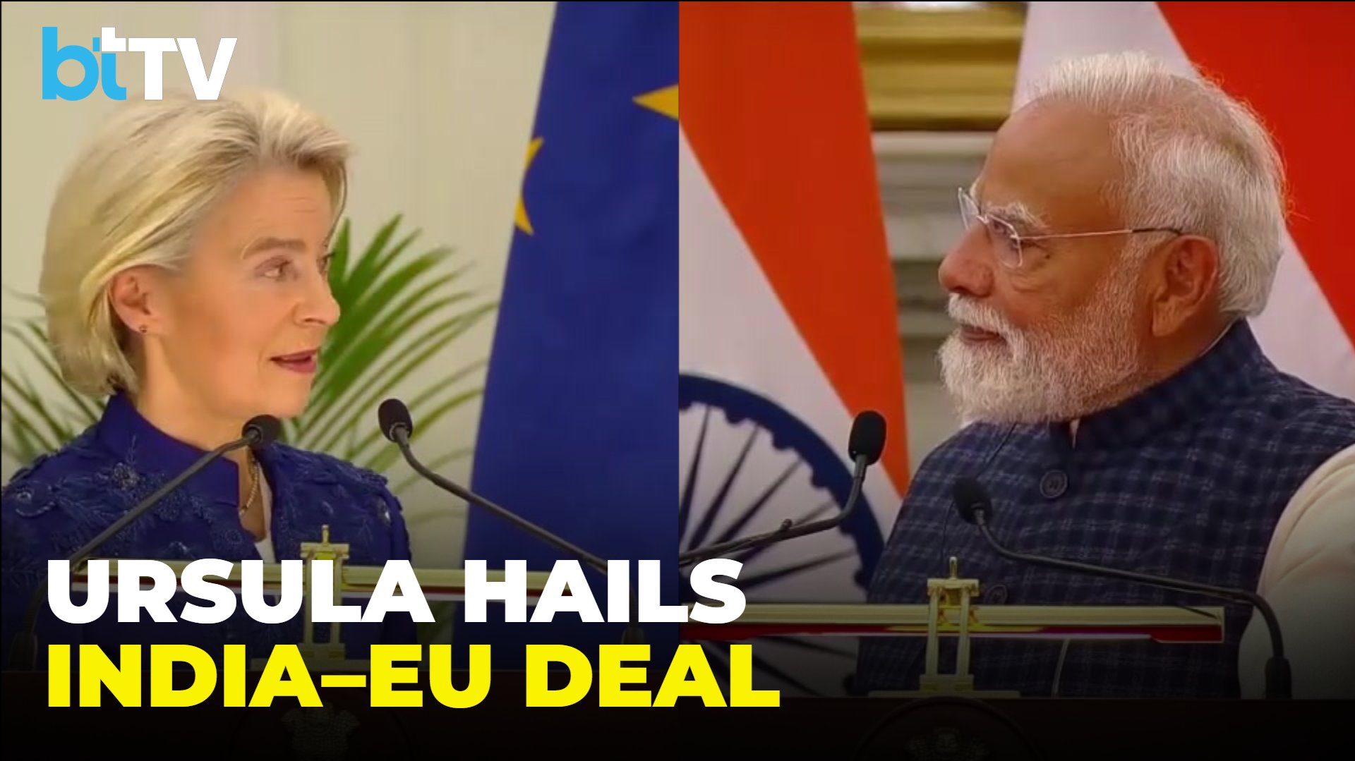 “Prime Minister Modi, We Did It”: Ursula von der Leyen Hails India–EU ‘Mother Of All Deals’