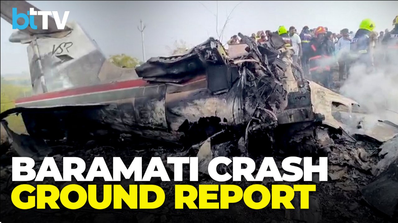 At The Baramati Plane Crash Site: Ajit Pawar & Four Others Dead In Tragic Crash