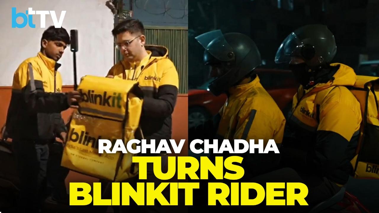 Raghav Chadha Turns Blinkit Rider For A Day, Drops Big ‘Stay Tuned’ Teaser