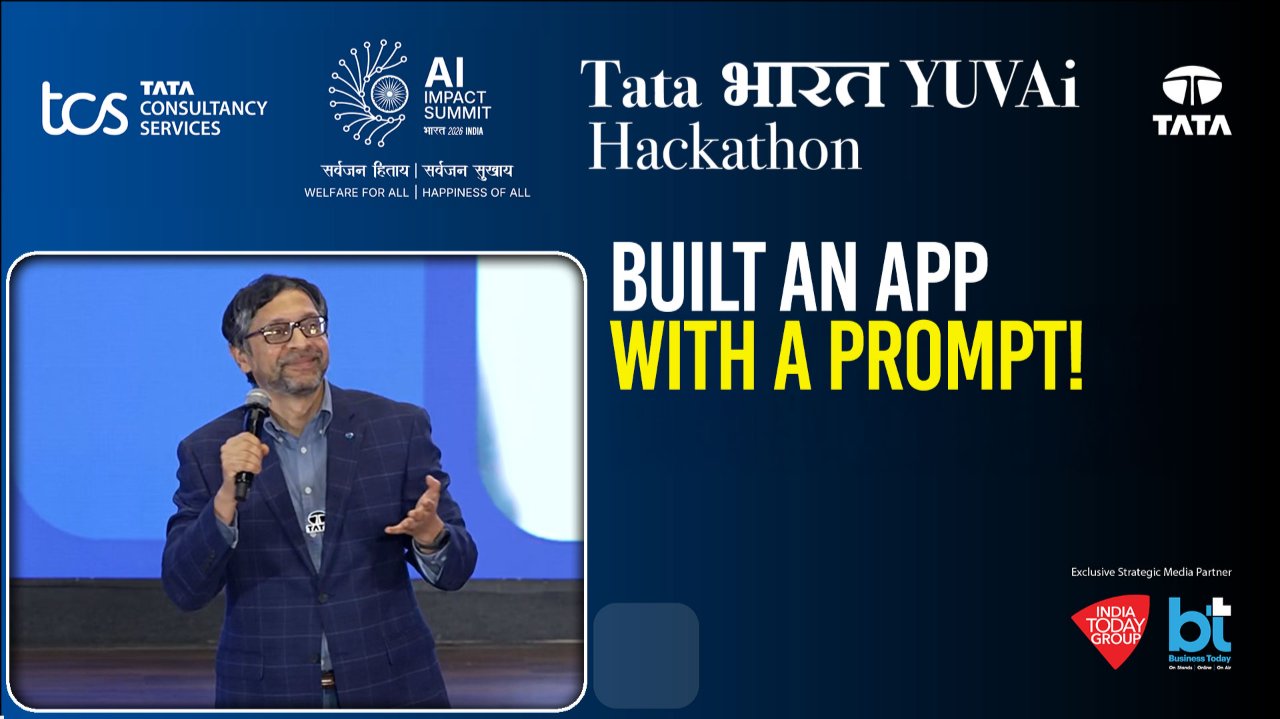 Students Use AI Prompts To Build Real World Apps At Bharat Yuvai Hackathon With TCS