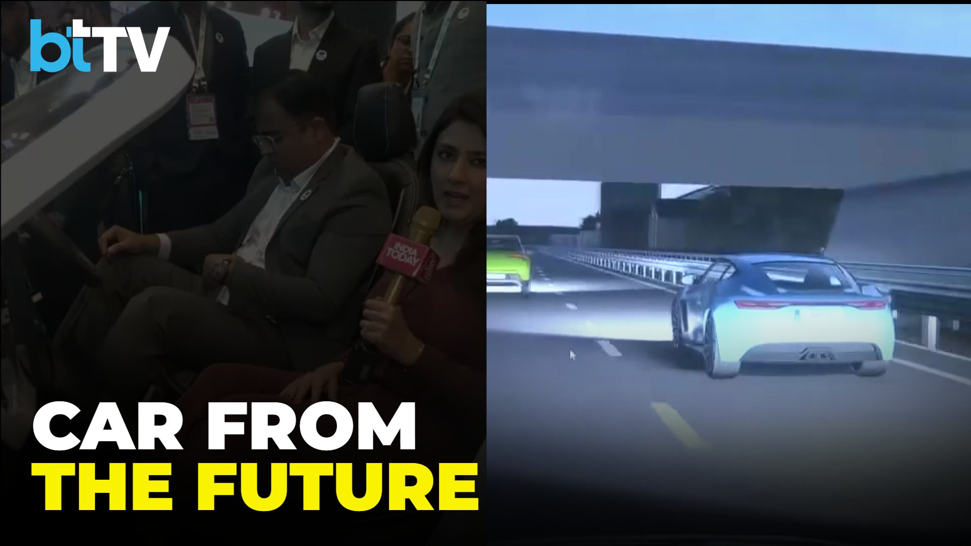 Futuristic AI Car Turns Heads At Bharat Mandapam, Showcasing How Smart Travel Will Look Tomorrow