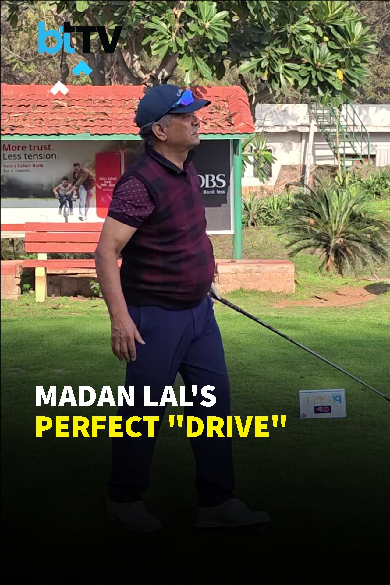 Indian Cricket Legend Madan Lal Plays The Perfect Drive At BT Golf 25-26