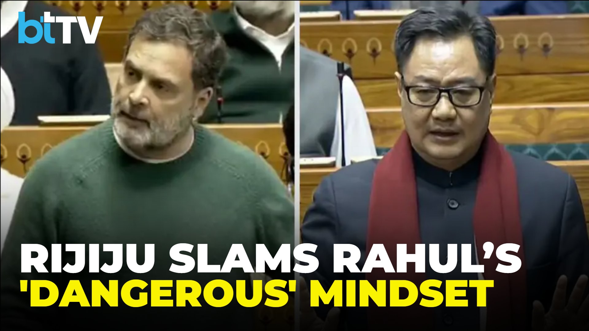 “This Is Dangerous Mindset”: Rijiju Targets Rahul, Defends Speaker’s Authority