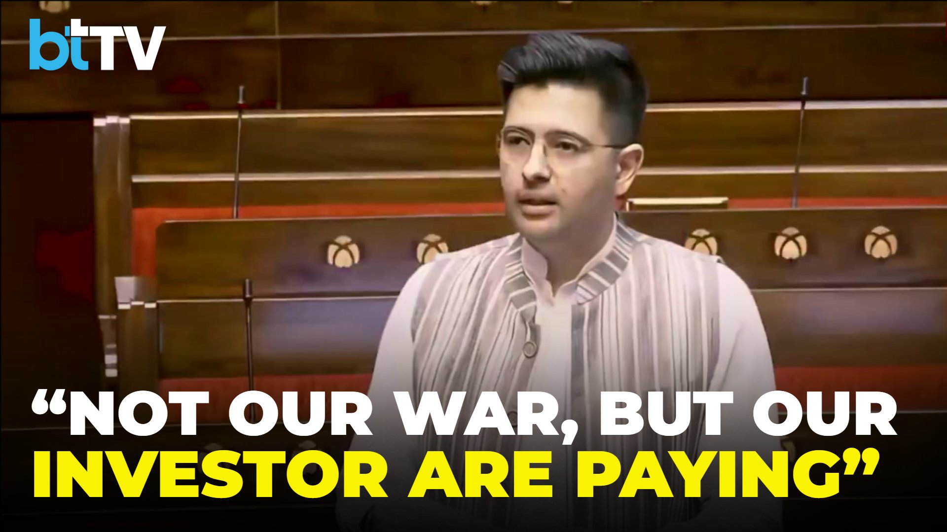"This Is Not Our War": Raghav Chadha Flags ₹48 Lakh Crore Investor Loss Amid Market Shock