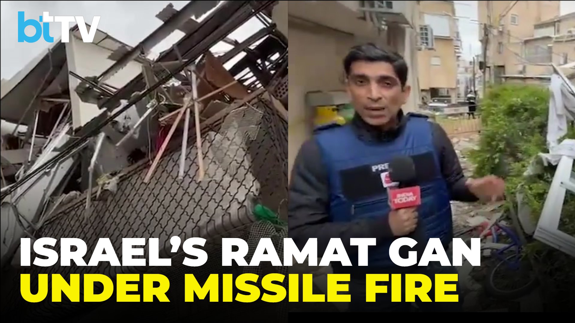 Ground Report From Ramat Gan: Missiles Hit Civilian Areas, Homes Damaged And Injuries Reported