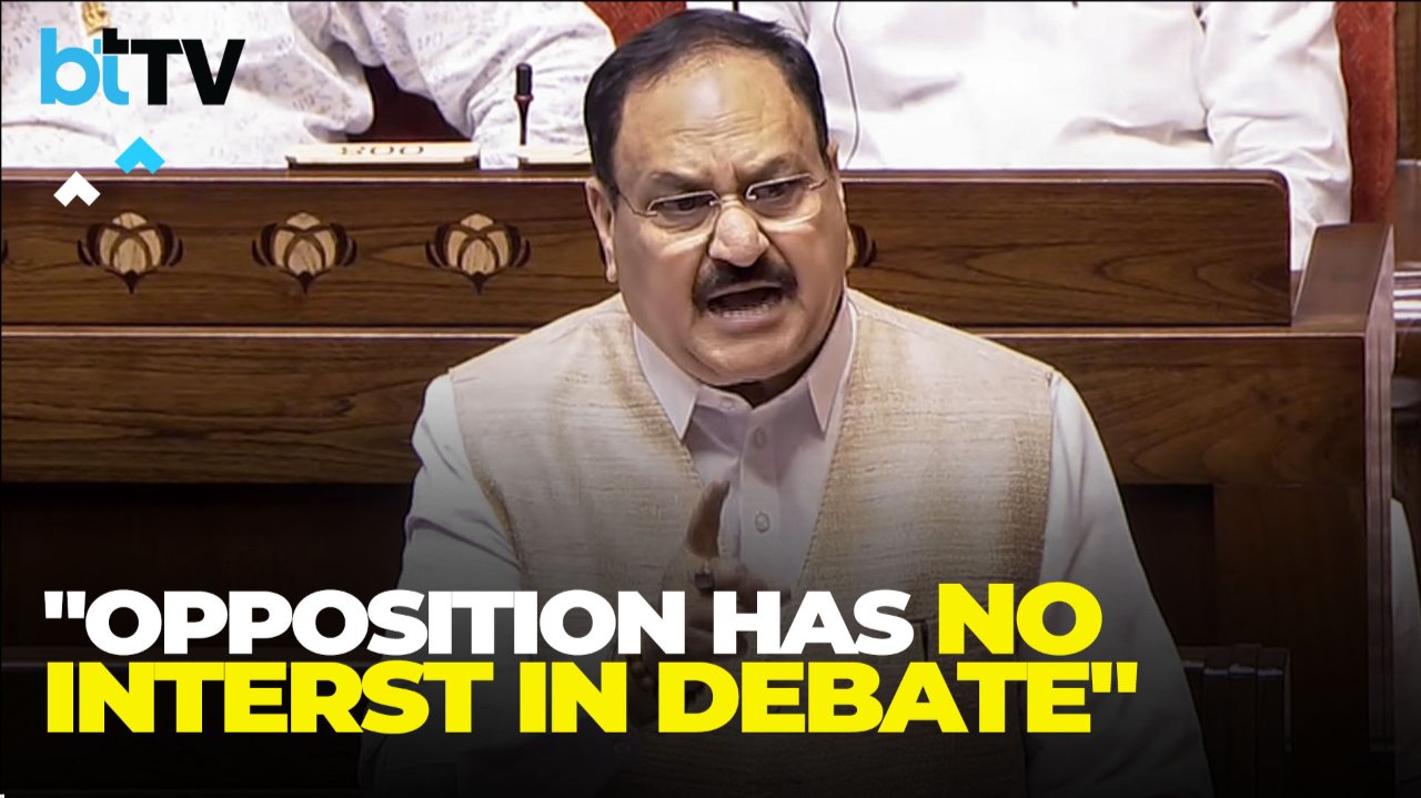 JP Nadda Slams Opposition Over Rajya Sabha Ruckus During Jaishankar’s West Asia Statement