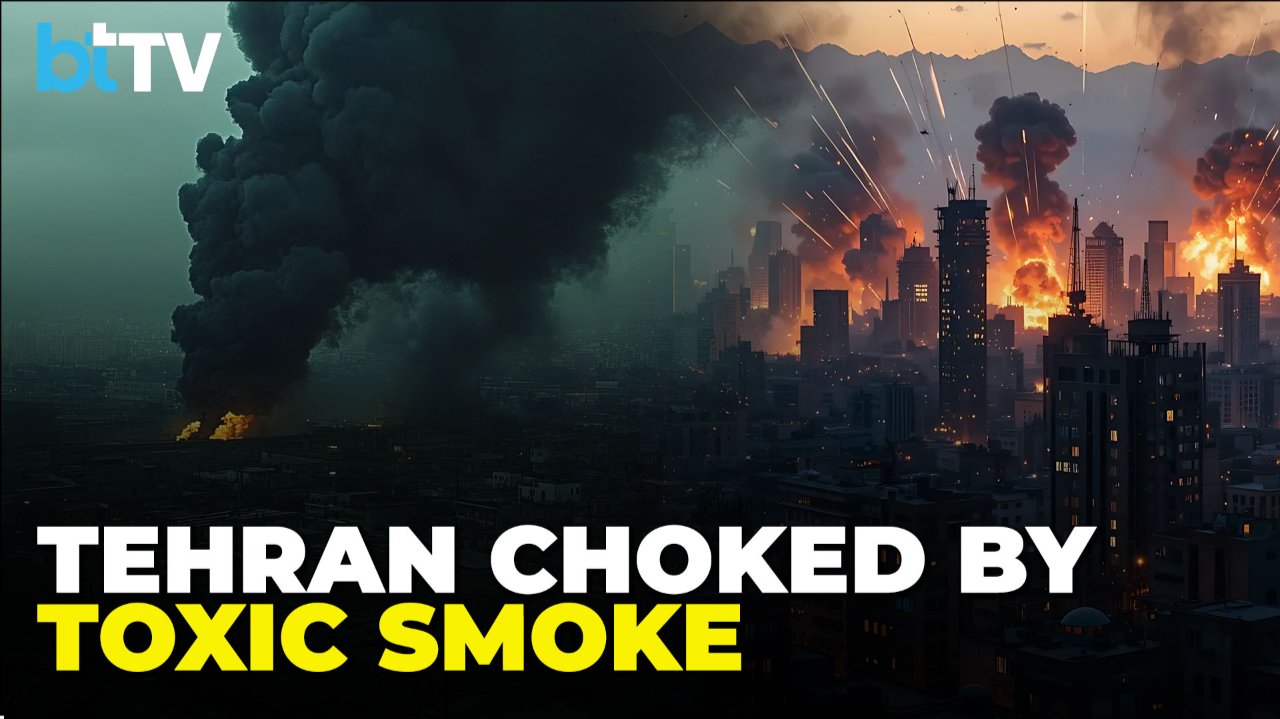 Tehran Chokes Under Toxic Smoke After Fuel Depot Strikes, Fears Of Acid Rain Rise Across Capital