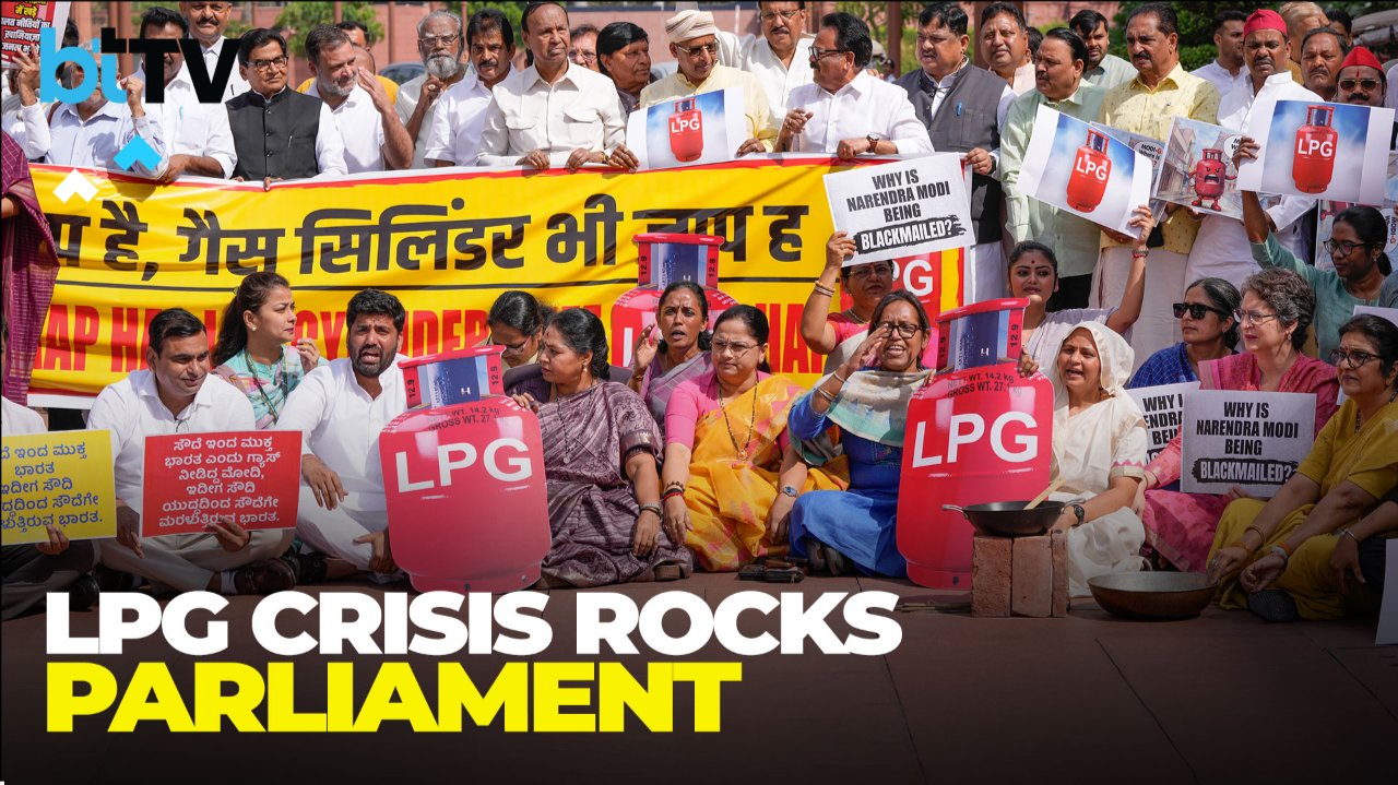 LPG Shortage Sparks Parliament Showdown: Rahul Gandhi Attacks Govt As MPs Protest With Utensils