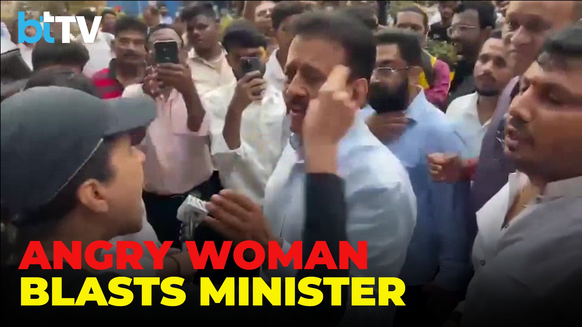 BJP Rally Sparks Traffic Chaos In Mumbai, Woman Confronts Minister Girish Mahajan On Camera