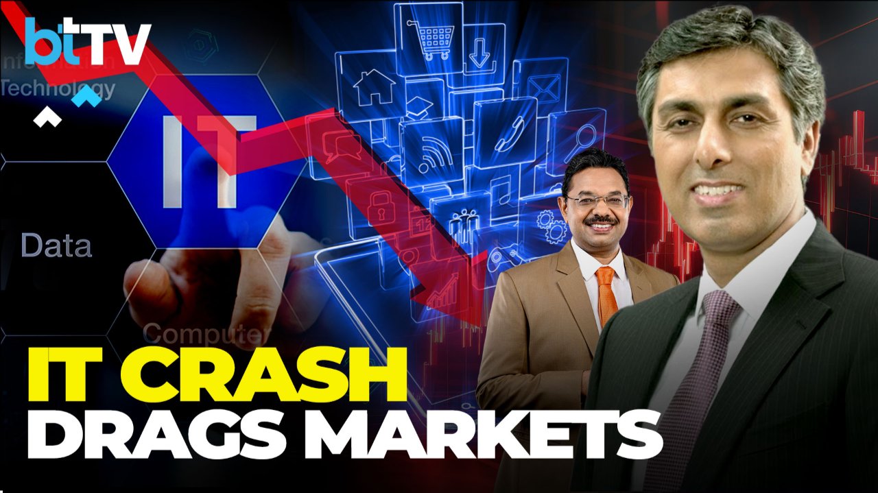 Markets Fall Sharply: Sensex Down 800 pts, IT Selloff Deepens | Anshul Saigal