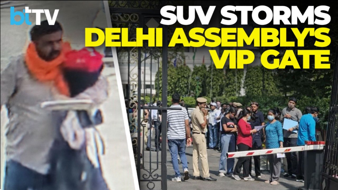 Delhi Assembly Breach Sparks Panic As SUV Storms VIP Gate, Security Lapse Under Scanner