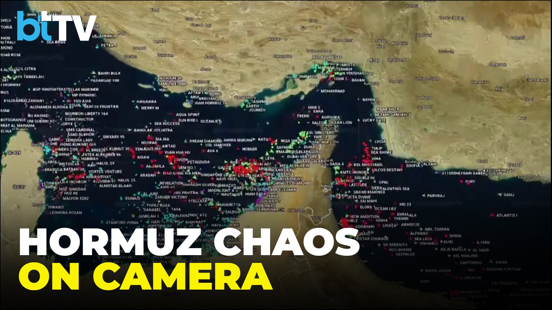 Timelapse Shows Tankers Crawling Through Strait Of Hormuz As Oil Route Bottleneck Deepens