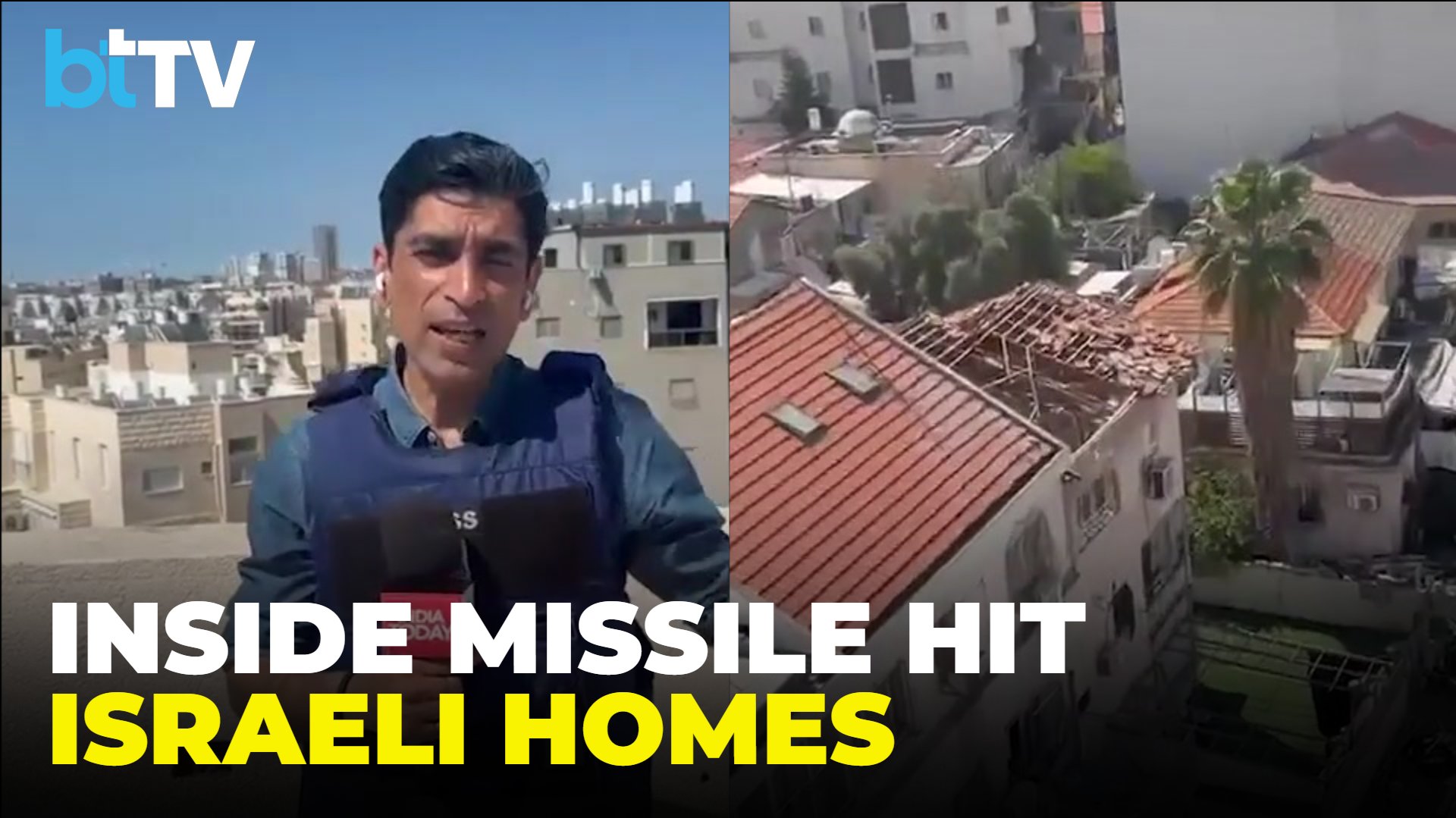On Ground In Israel: Missile Debris Hits Homes As Sirens Echo Across Tel Aviv