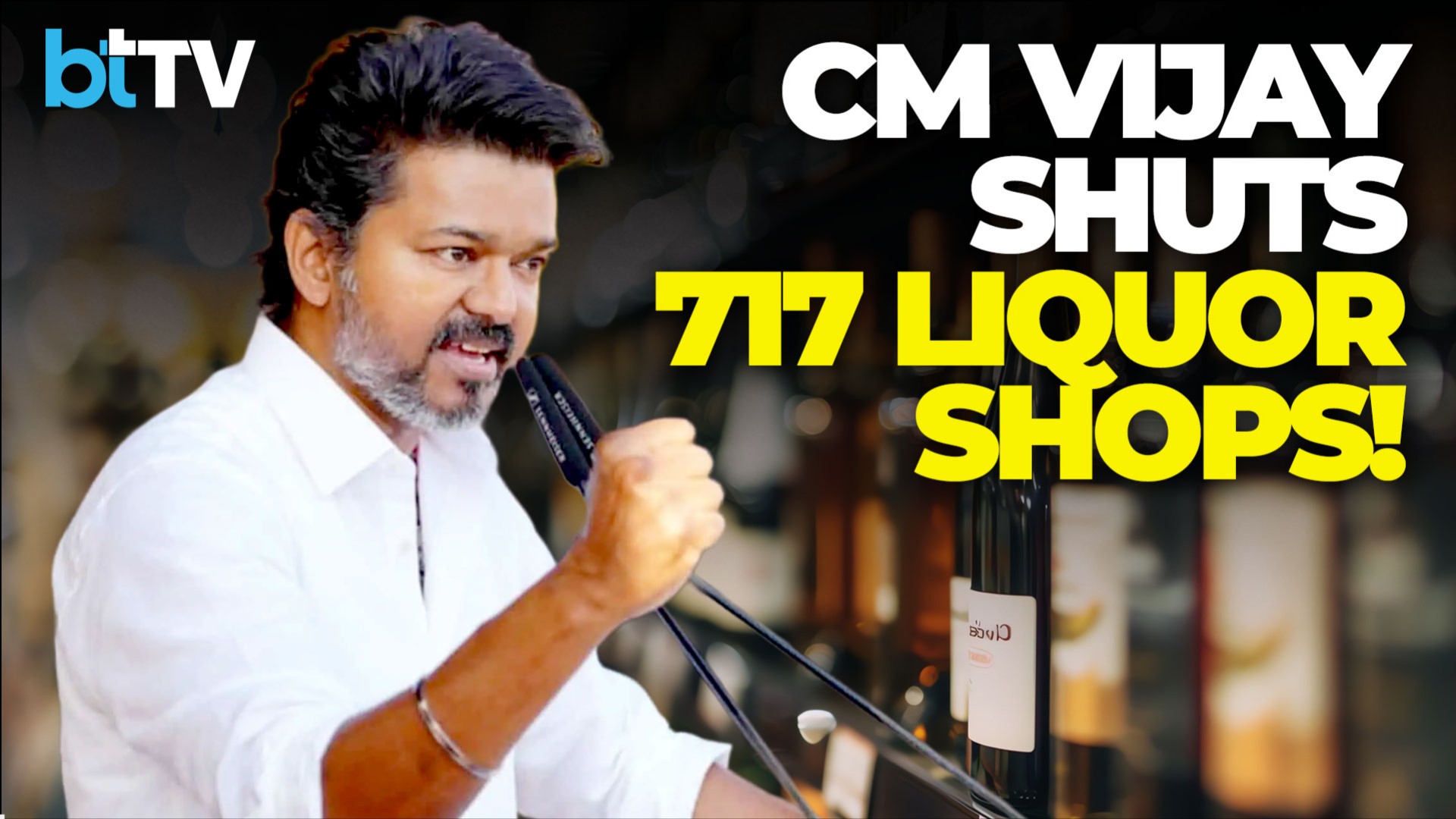 TN CM Joseph Vijay Orders Closure Of 717 TASMAC Shops Near Schools & Temples; Targets Addiction!