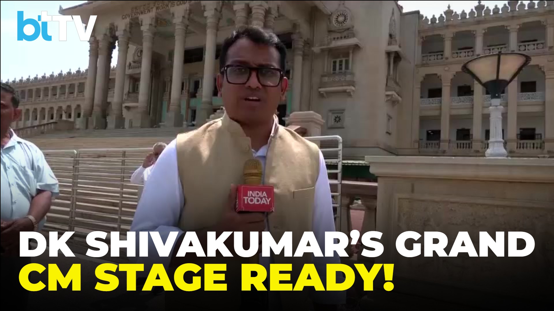 Stage Is Set!: DK Shivakumar&rsquo;s Grand CM Swearing-In Preparations Begin At Vidhana Soudha