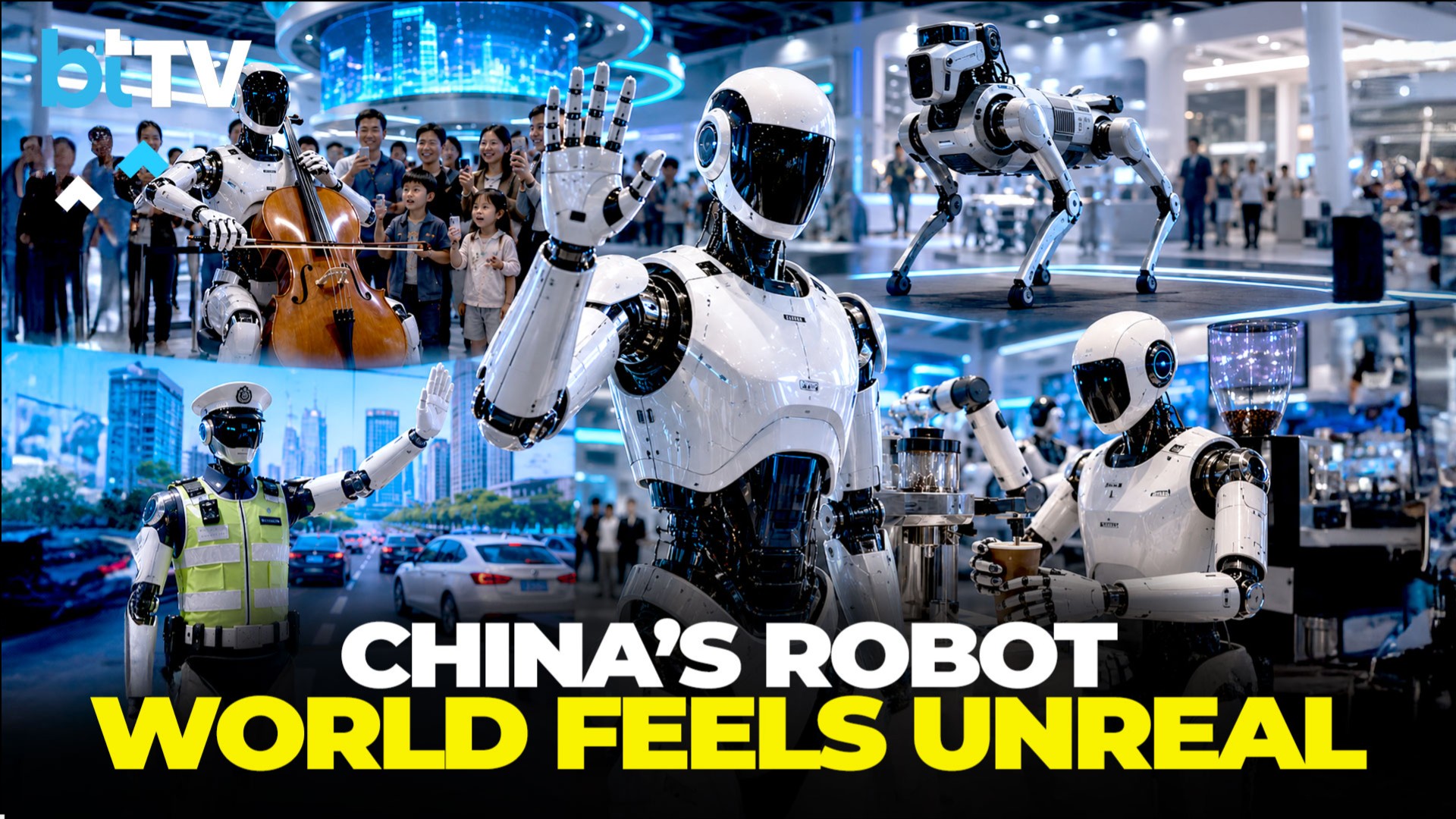 China Unveils Jaw-Dropping Robot World With AI Traffic Cops And Robot Baristas