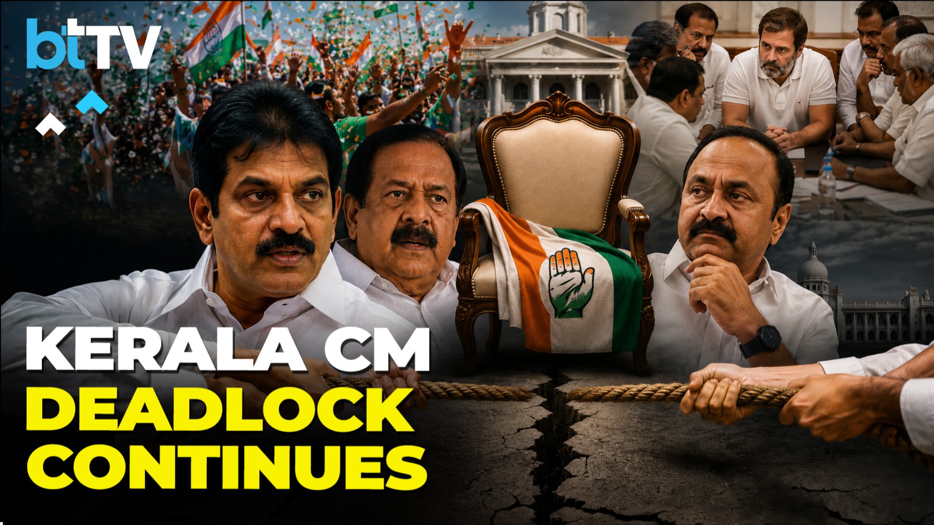 Keralam CM Race Turns Bitter as Congress Power Struggle Delays Final Decision After UDF Win