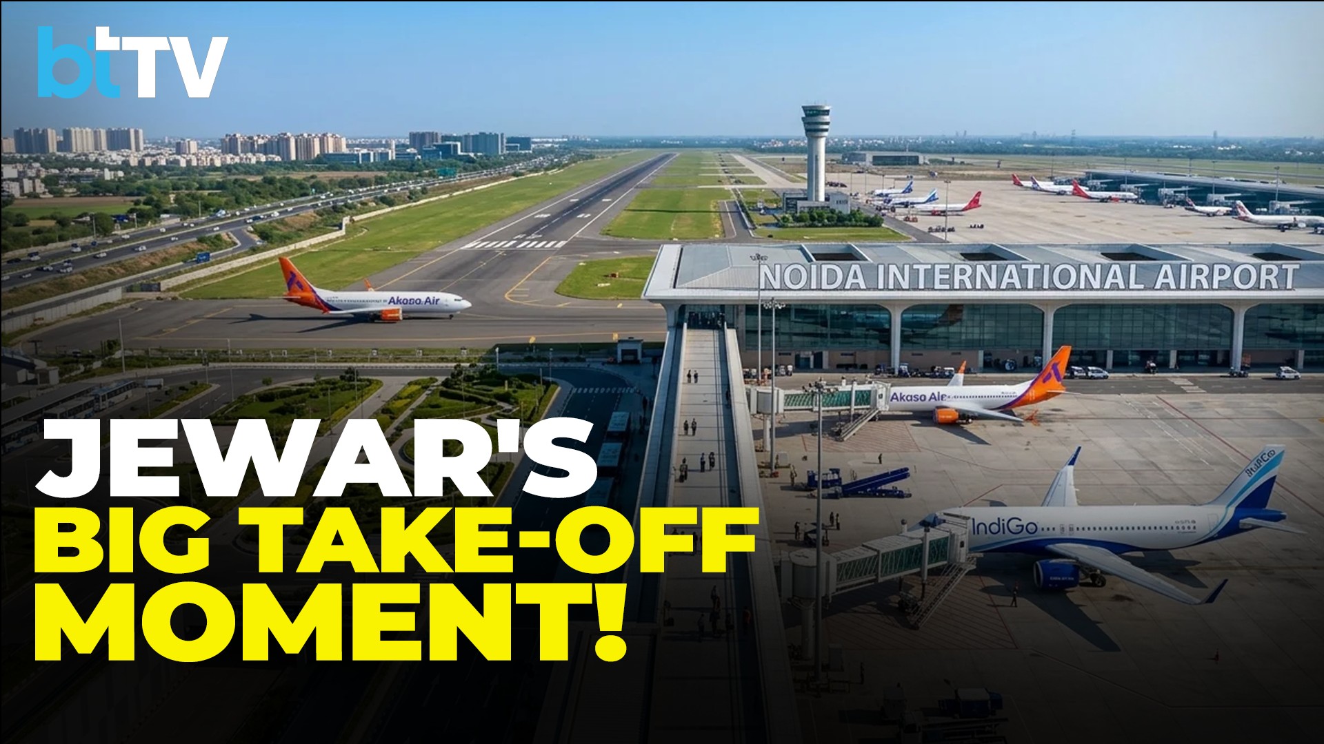 Noida International Airport Goes Live | First Commercial Flight Takes Off From Jewar