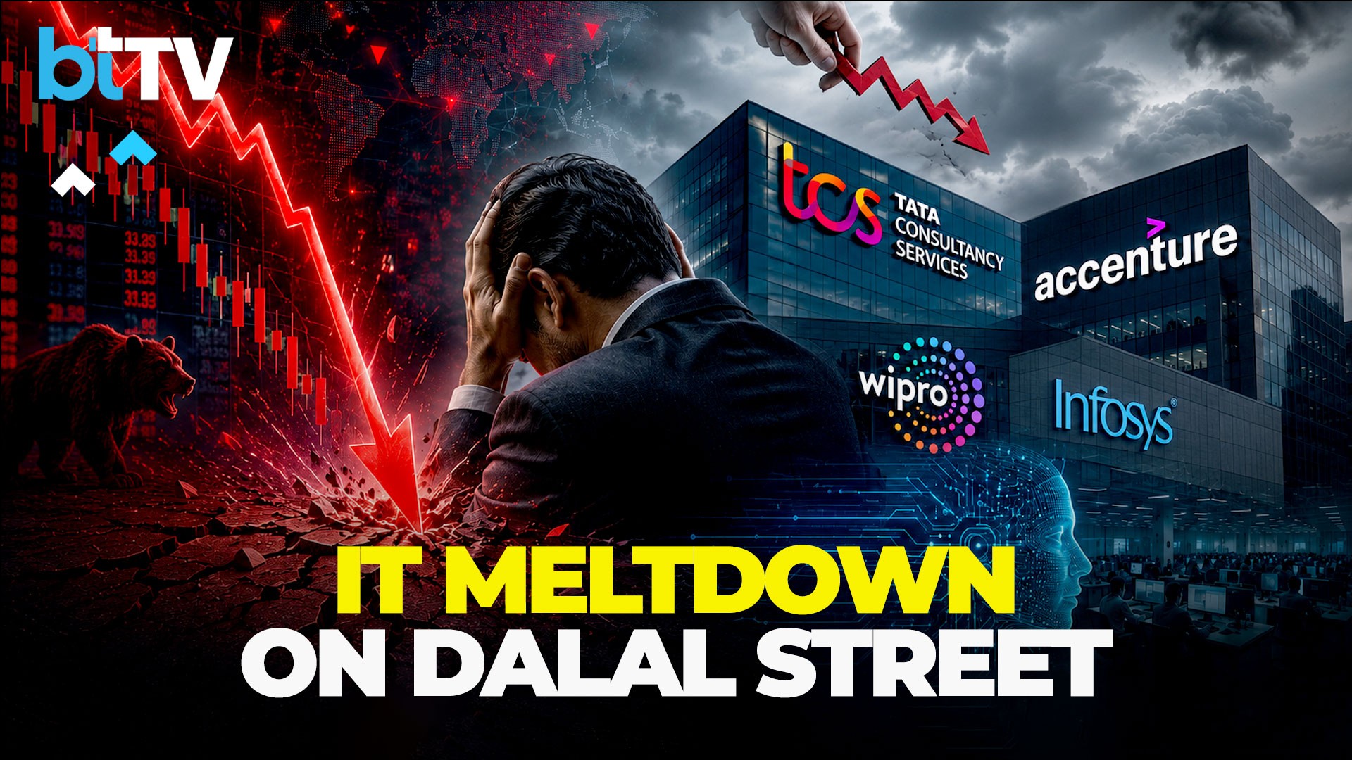 Indian IT Stocks Crash To Multi-Year Lows Following Accenture’s Weak Revenue Guidance