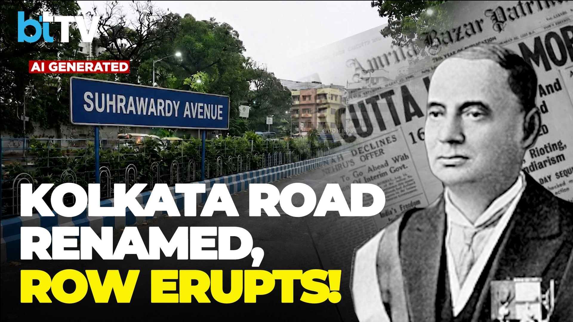 Kolkata Road Rename Sparks History Row | BJP Vs TMC Over Suhrawardy Identity