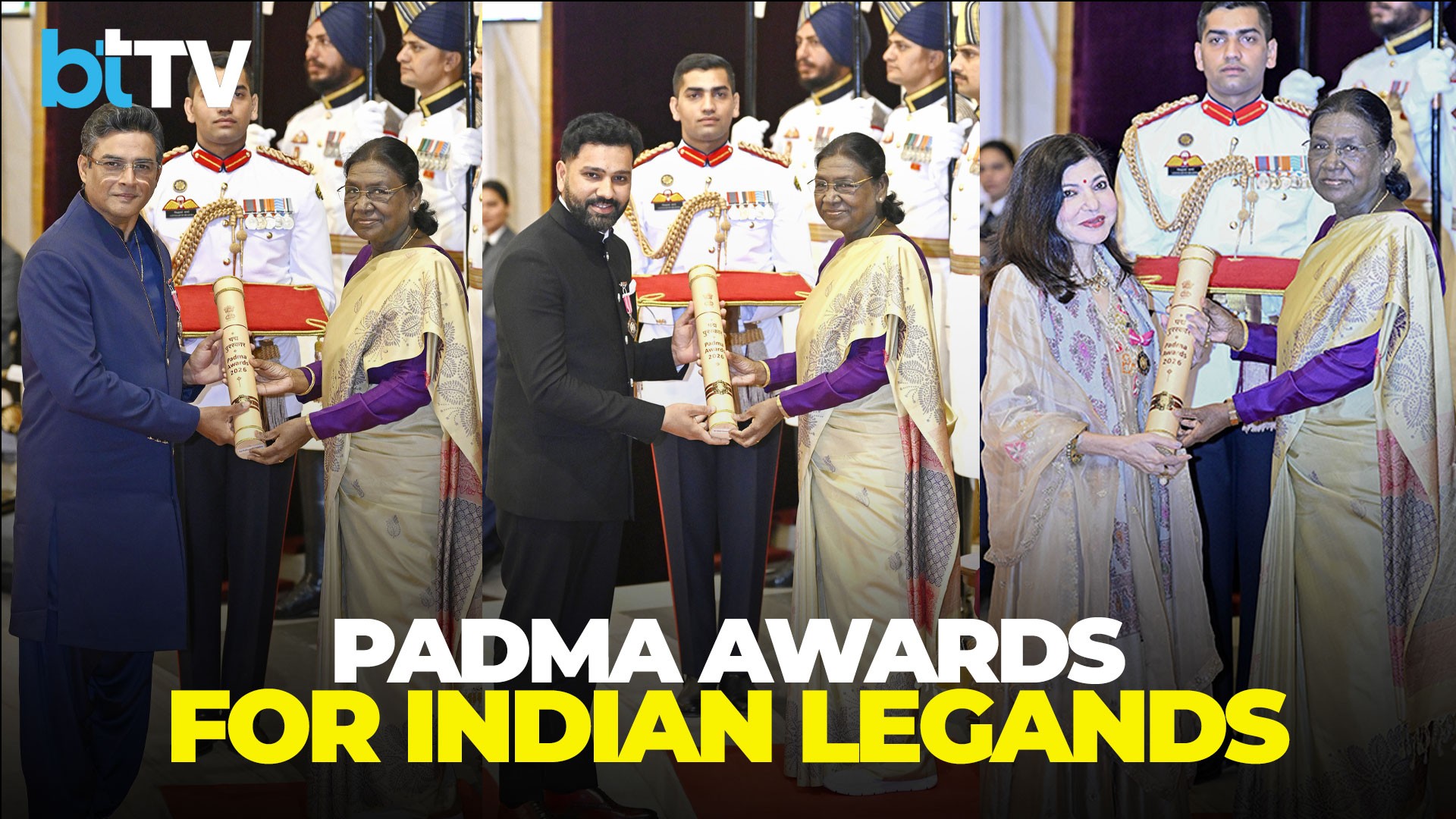 From Mammootty To Rohit Sharma: Padma Awards 2026 Celebrate Excellence Across Cinema And Public Life