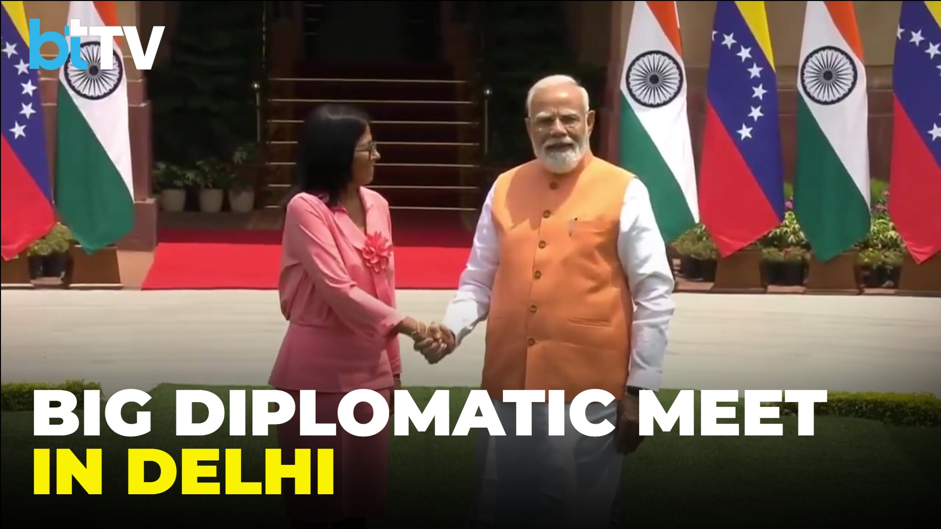 PM Modi Meets Venezuela Acting President Delcy Gómez In Delhi | Key Talks Begin