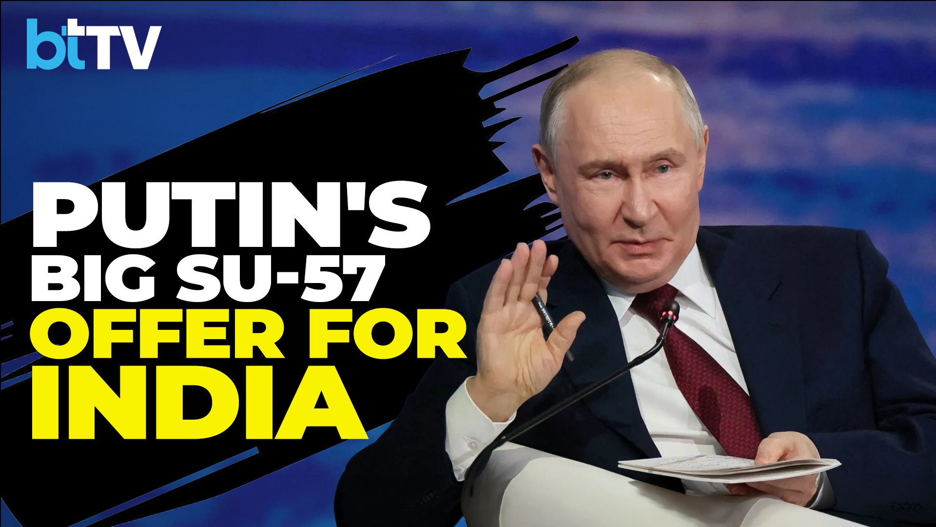 "We Are Ready To Sell Su-57 To India": Putin Makes Big Fight