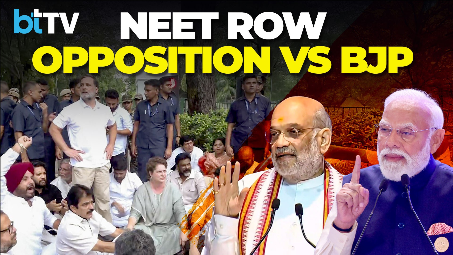 NEET Protest Escalates: Congress Protests Near PM House, Parliament Disrupted Over Paper Leak