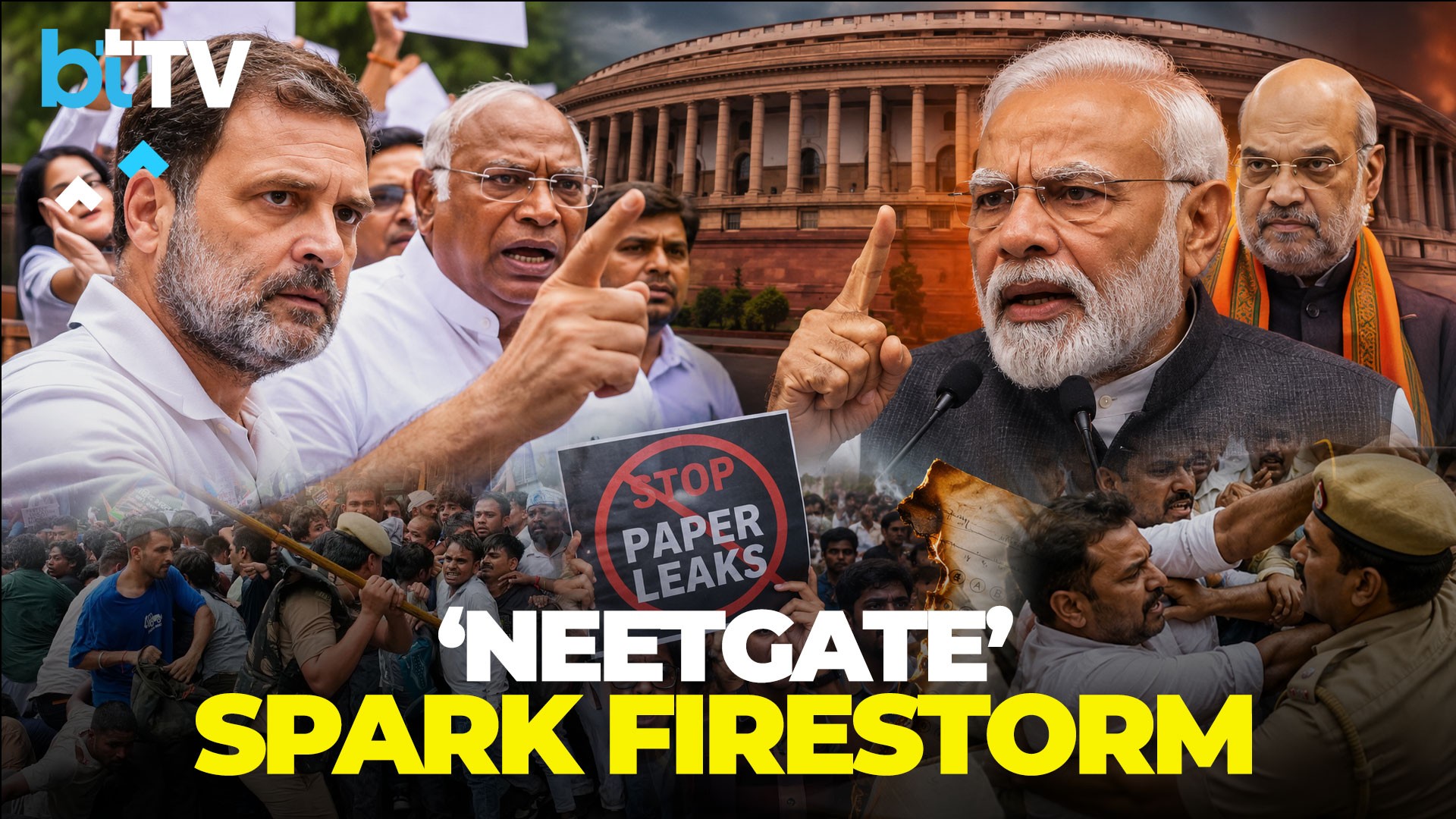 Delhi Protests Surge: PM Modi Breaks Silence In NEET Paper Leak As Opposition Rallies!