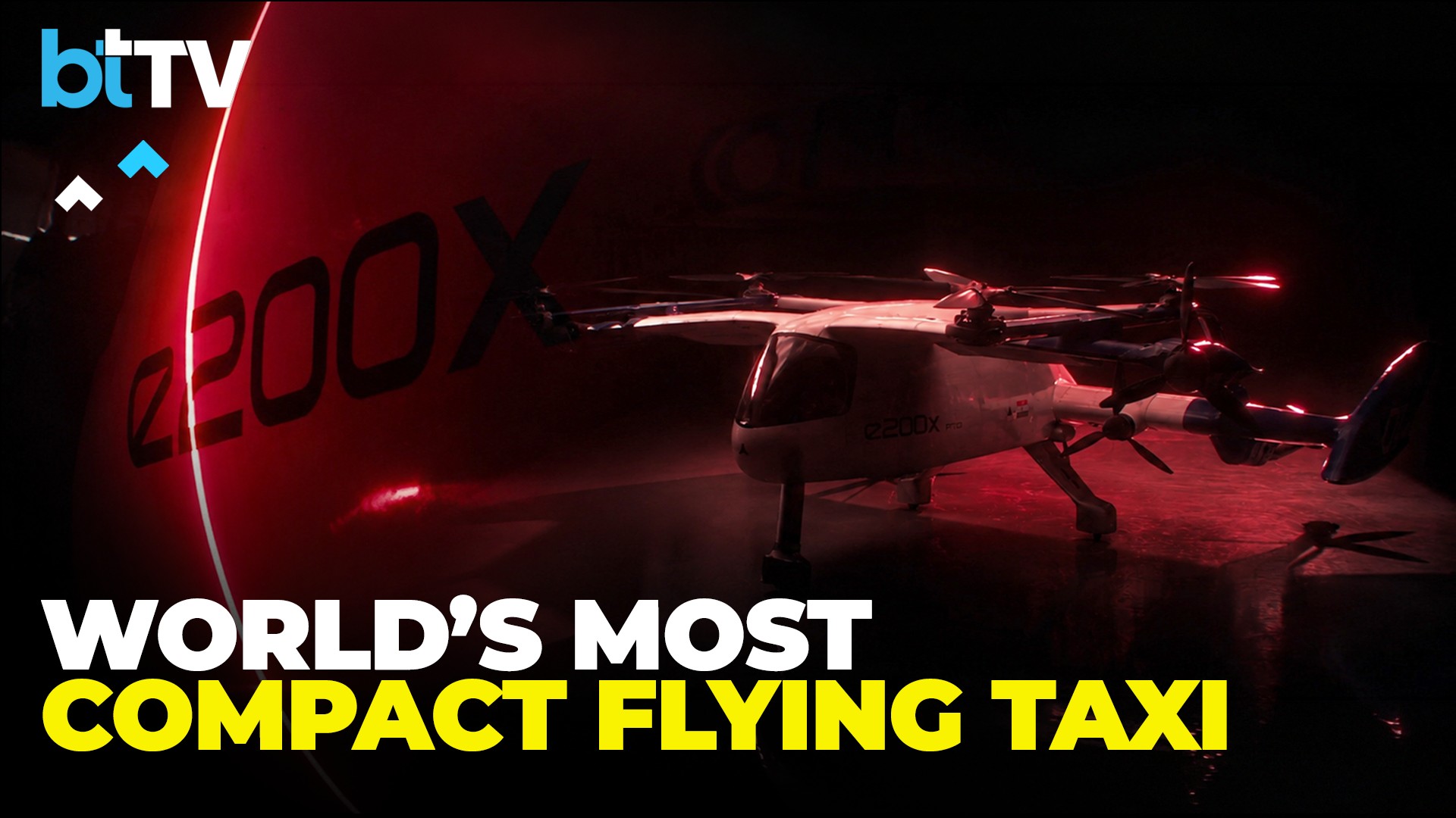 IIT Madras Incubated Startup Unveils e200X: World's Most Compact Passenger eVTOL Air Taxi