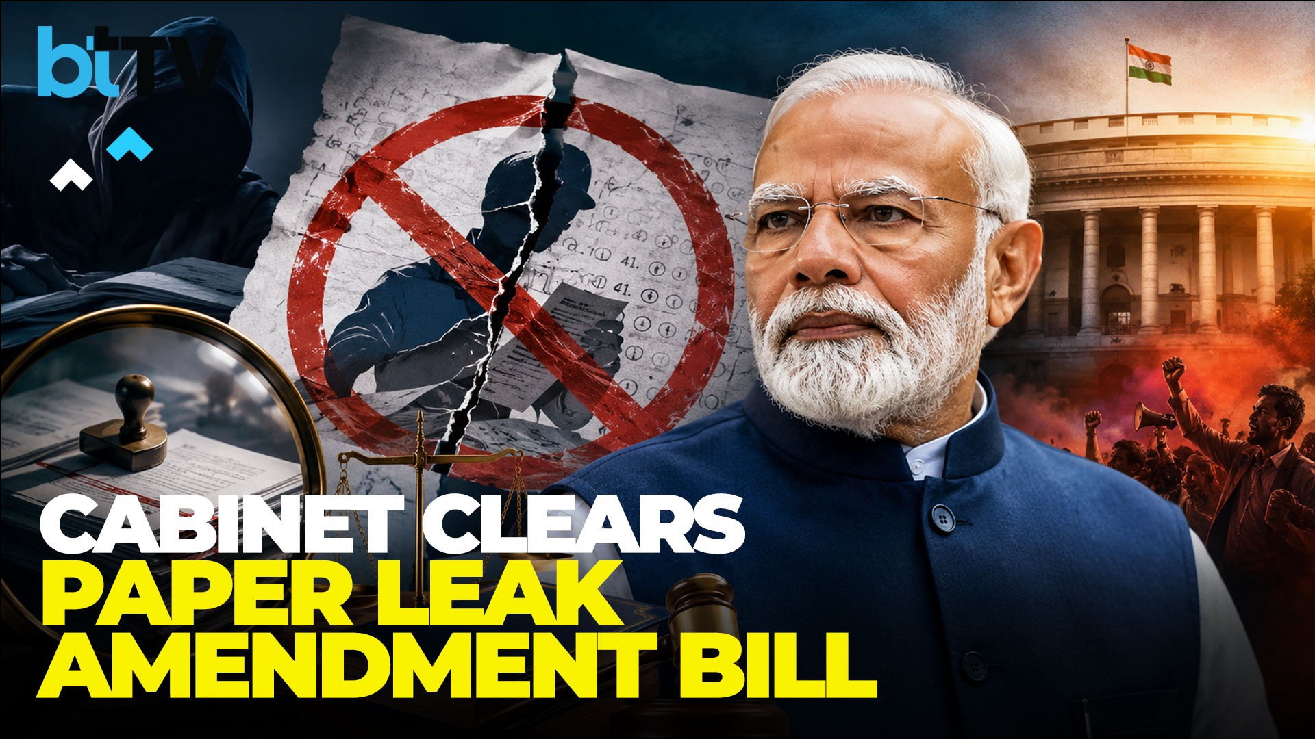 Anti-Paper Leak Amendment Bill Approved: 10-Year Jail, ₹10 Crore Fine & Fast-Track Courts Planned