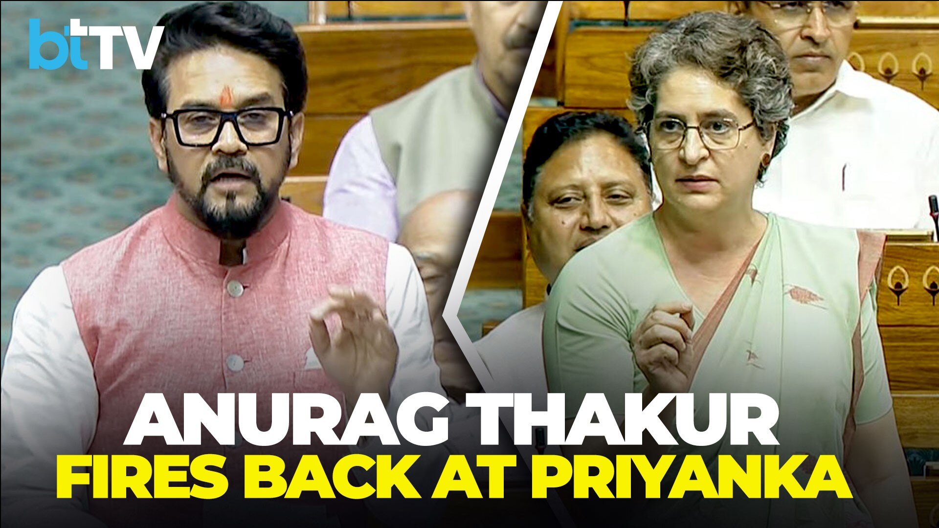 "Gau Mutra Expert" Jab Sparks Fierce Clash In Lok Sabha Between Priyanka Gandhi And Anurag Thakur