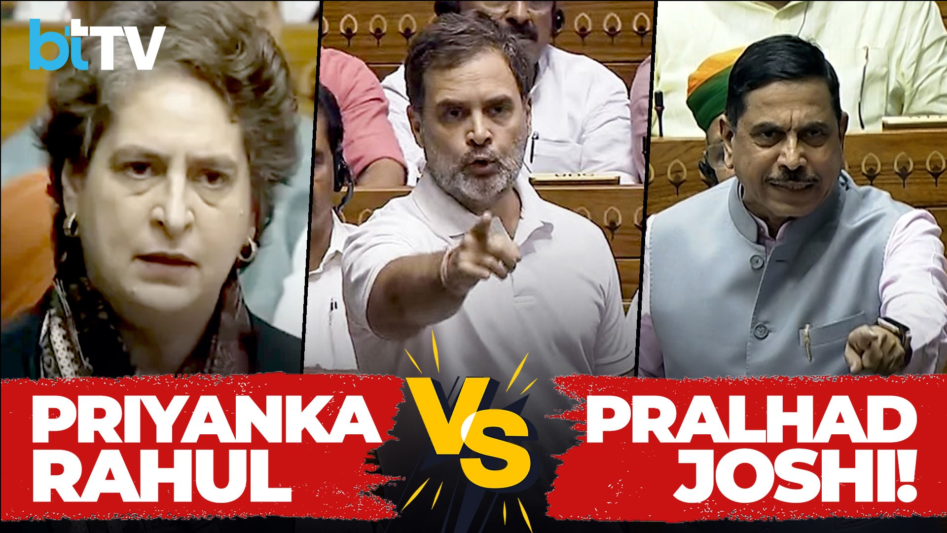 Gandhi&rsquo;s Vs Pralhad Joshi: Massive Row In Parliament As Rahul & Priyanka Launch Fierce Attack