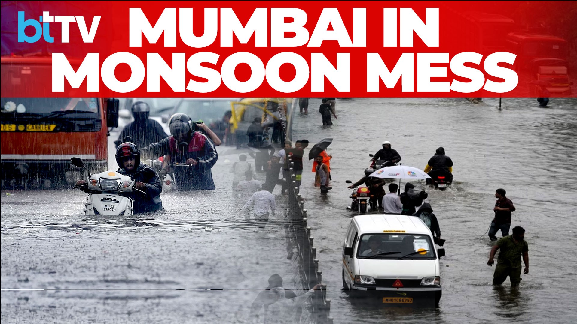 Mumbai Rains Trigger Tunnel Closure, Local Trains & Flights Hit; Flyover Damage