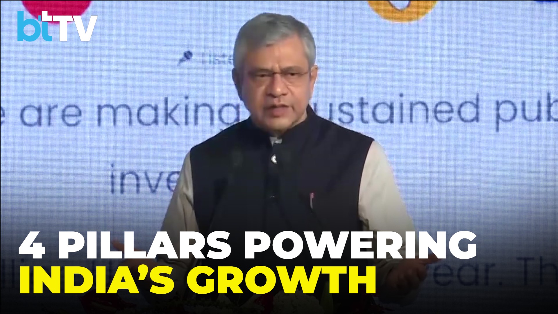 Electronics & IT Minister Ashwini Vaishnaw Reveals 4 Pillars Driving India’s Growth Story