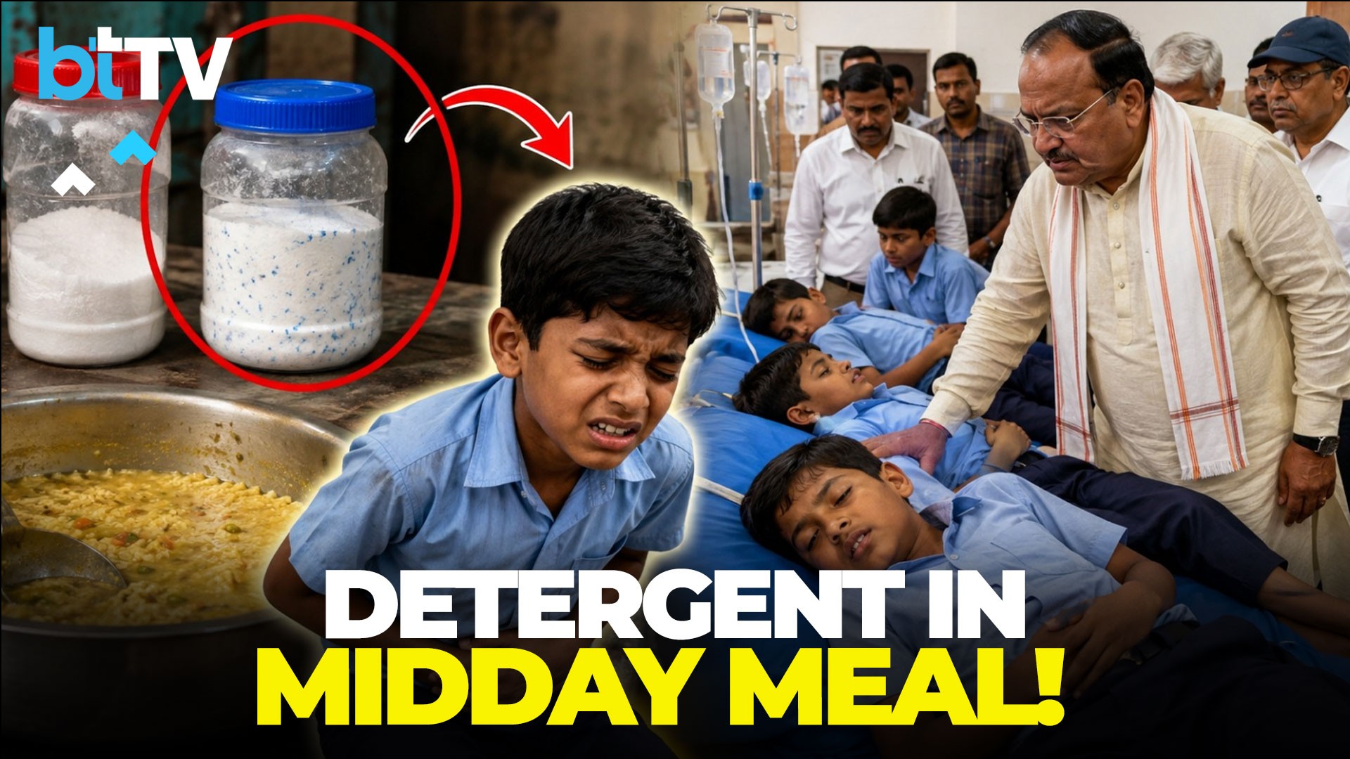 Bihar School Horror: Detergent Served Instead Of Salt, Nearly 40 Students Fall Ill