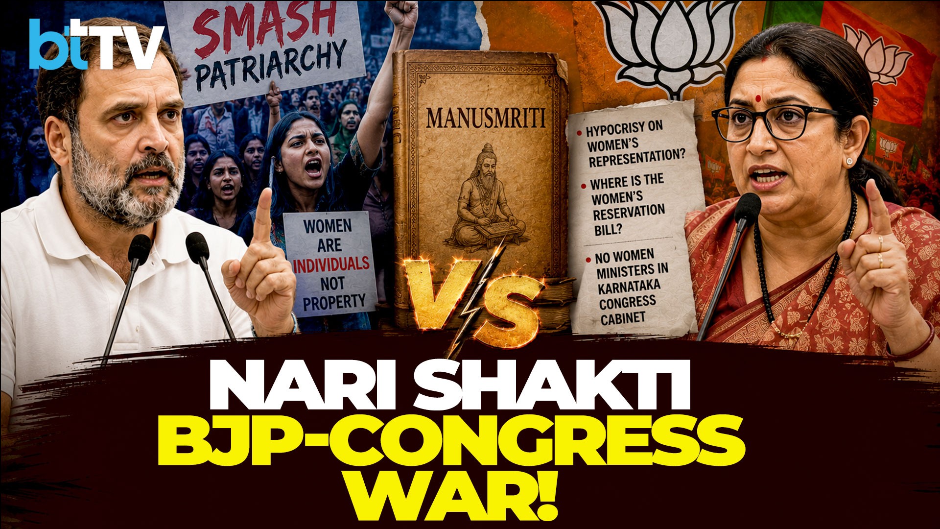 Rahul Gandhi’s Manusmriti Remark Sparks BJP-Congress War Over Women’s Rights