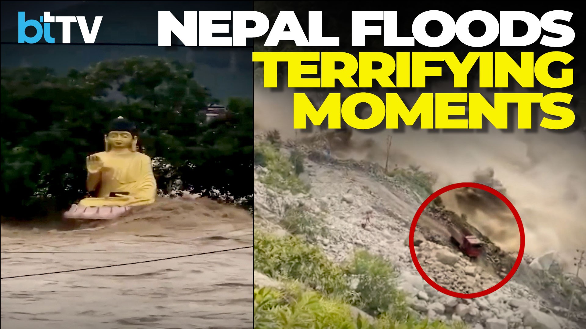 Nepal Flood Fury: Terrifying CCTV Footage Captures Wall Of Water, Massive Devastation | Rescue Ops