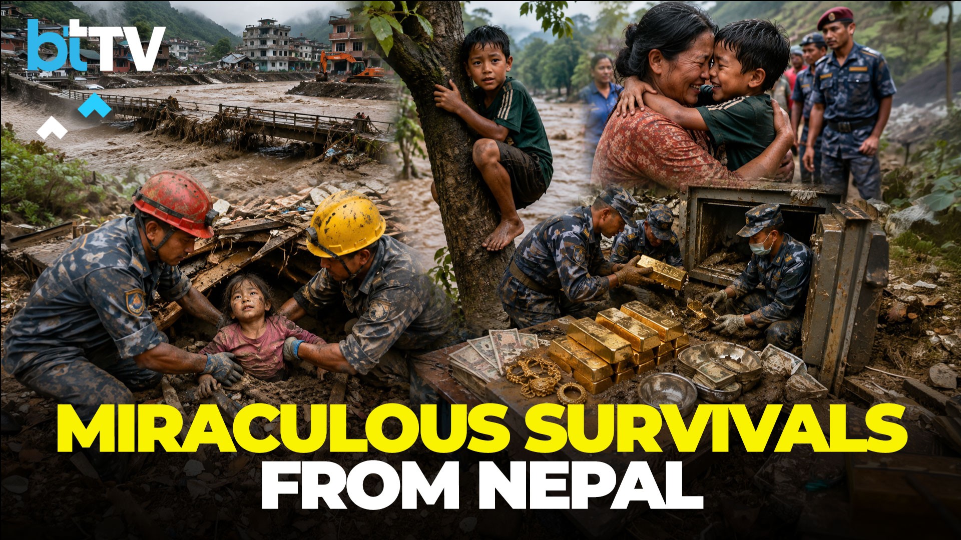 Nepal Flood Horror: Children Found Alive After Day