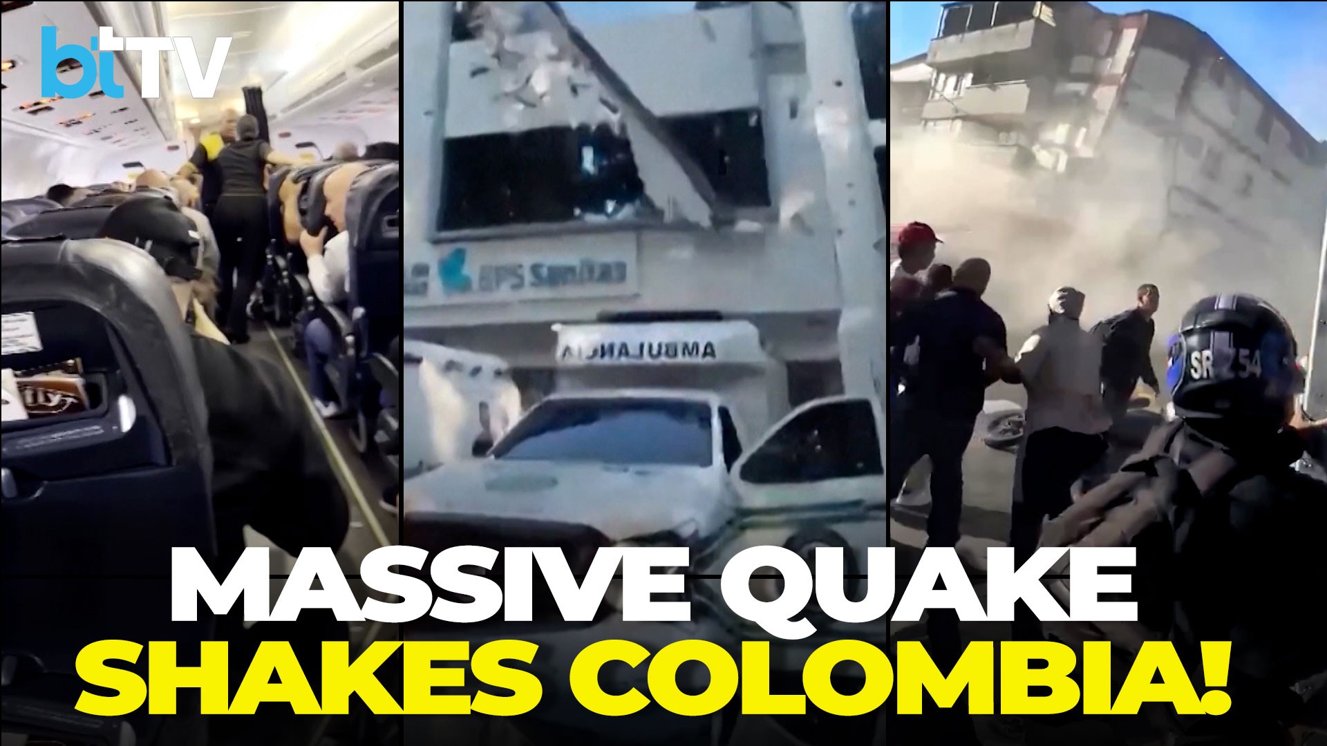 Colombia Hit By Deadly 7.4 Earthquake: Buildings Collapse | Rescue Ops Underway