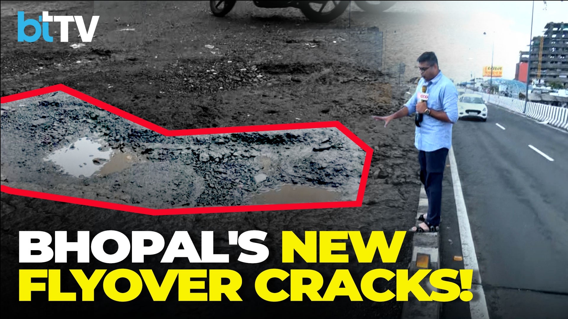 ₹121 Crore Bhopal Flyover Pothole-Ridden Within Months Of Opening | Who Is Responsible?