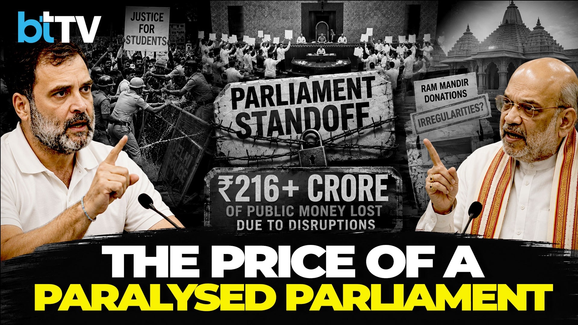 Parliament Deadlock: Amit Shah Offers Debate On Student Crackdown; Rahul Gandhi Rejects Talk